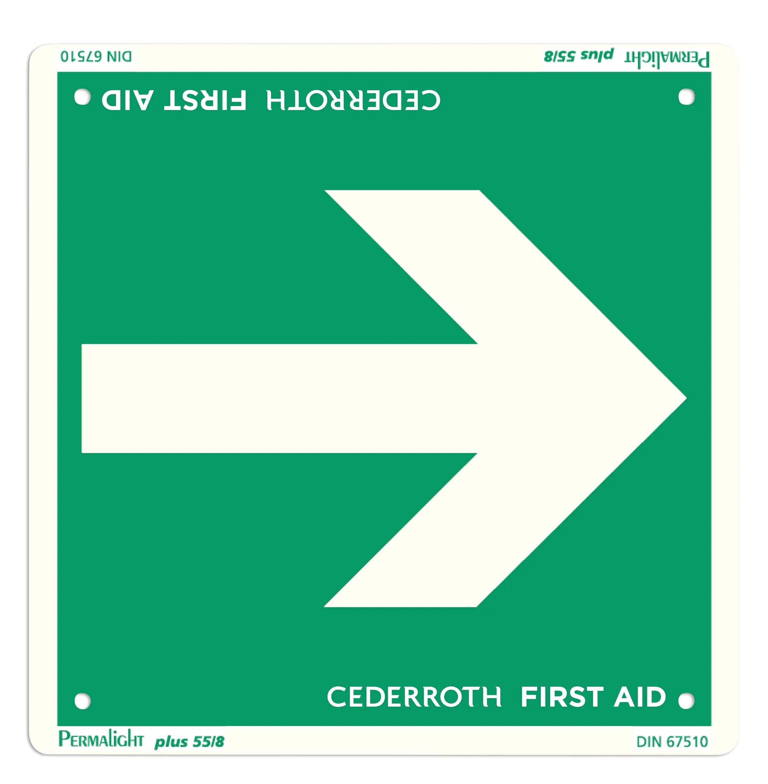 Cederroth - Panneau fleche de direction, double face BGCOMAGENCY