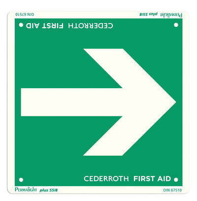 Cederroth - Panneau fleche de direction, double face