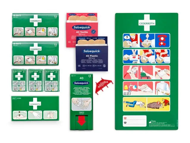 Cederroth - Recharge pour le panneau premiers secours, REF 190900 (plus commercialisé) BGCOMAGENCY