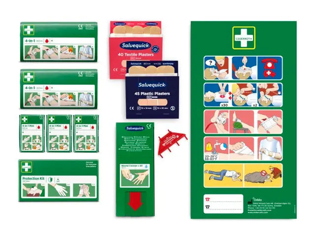 Cederroth - Recharge pour le panneau premiers secours, REF 190900 (plus commercialisé) BGCOMAGENCY