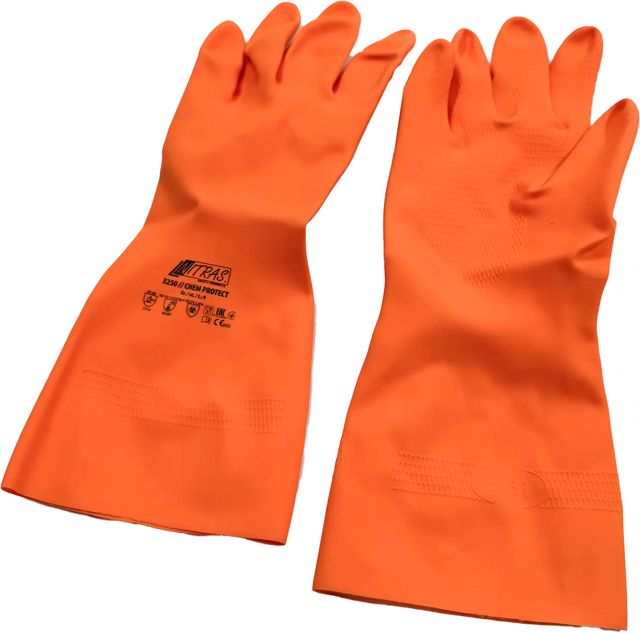 Gants décapants - Chem Protect - Latex Orange 3250 NITRAS