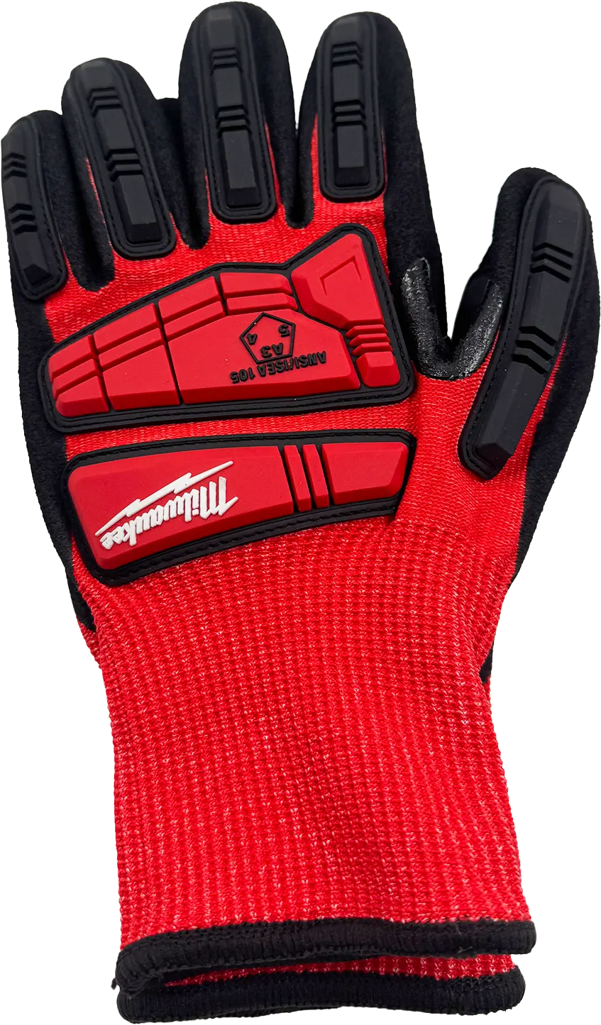 MILWAUKEE - GANTS ANTI-CHOC & ANTI-COUPURE NIVEAU 3/C BGCOMAGENCY