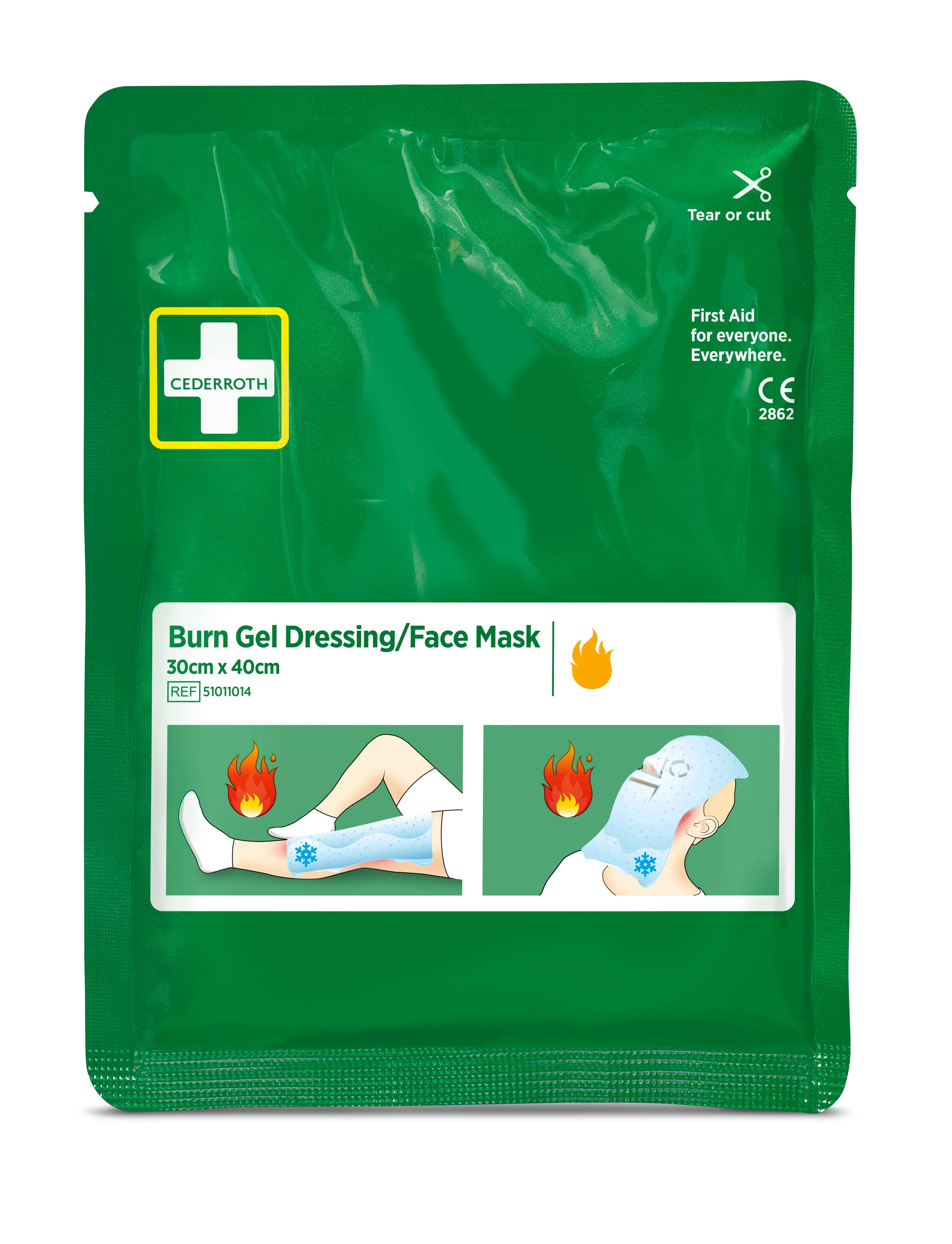Cederroth - Compresses pour brûlures Cederroth / masque facial 30x40 cm. BGCOMAGENCY
