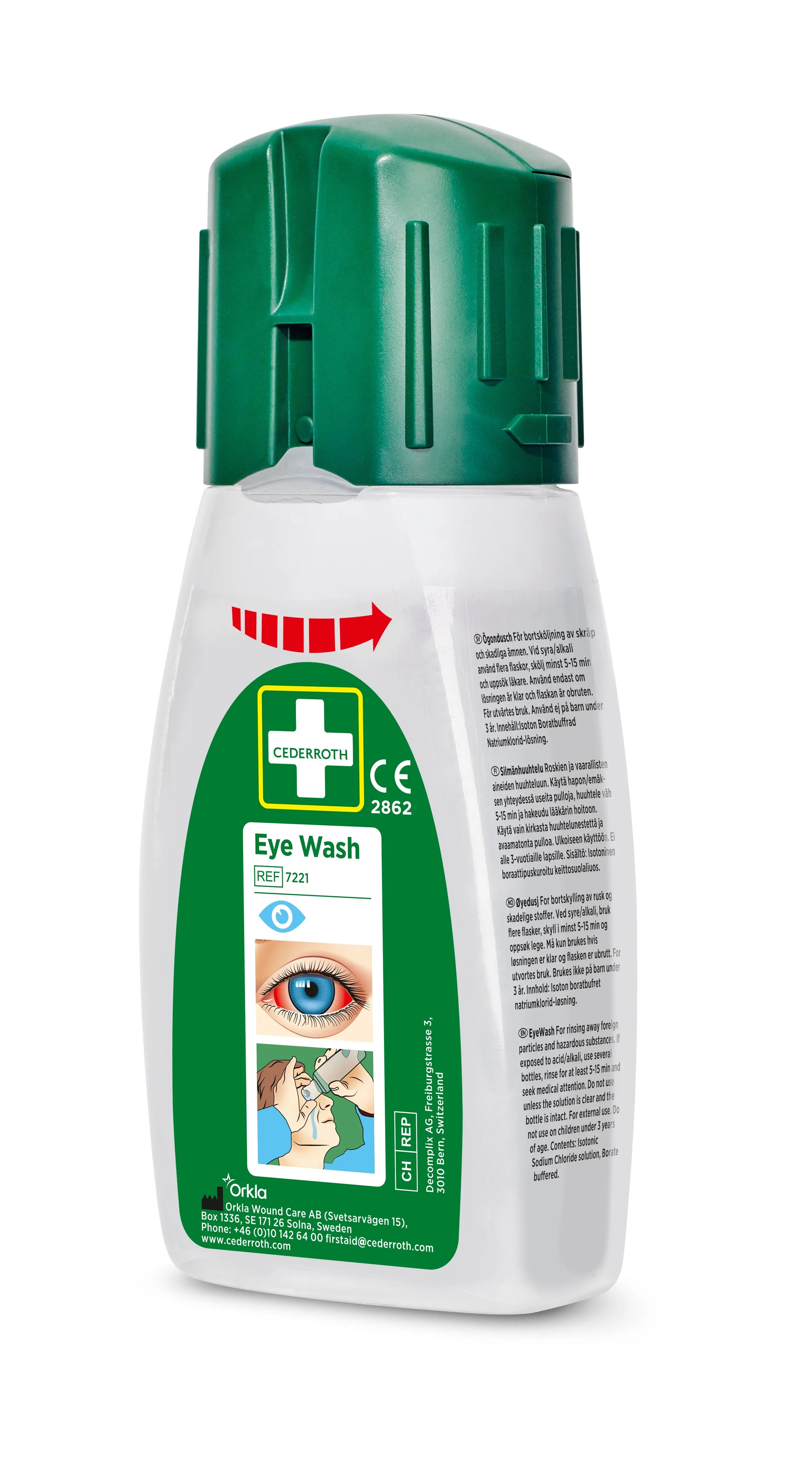 Cederroth - Douche oculaire Cederroth petit modèle 235 ml BGCOMAGENCY