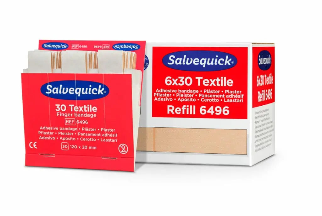 Cederroth - Pansements textiles extra longs, 120 x 20 mm, 30 pcs/recharge BGCOMAGENCY