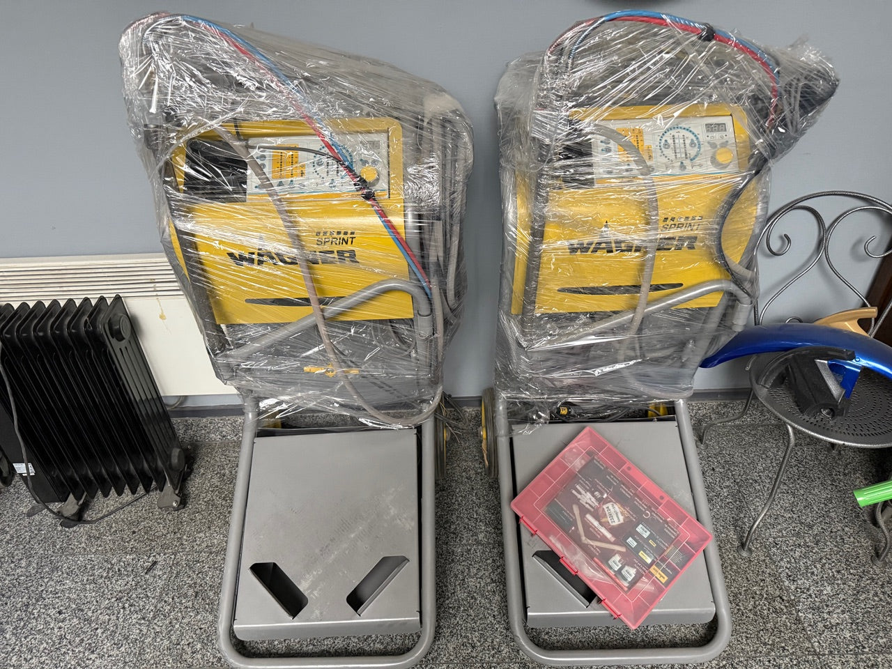 Lot de 2 systèmes manuels de poudrage WAGNER Sprint – PEM-X1 (état proche du neuf)