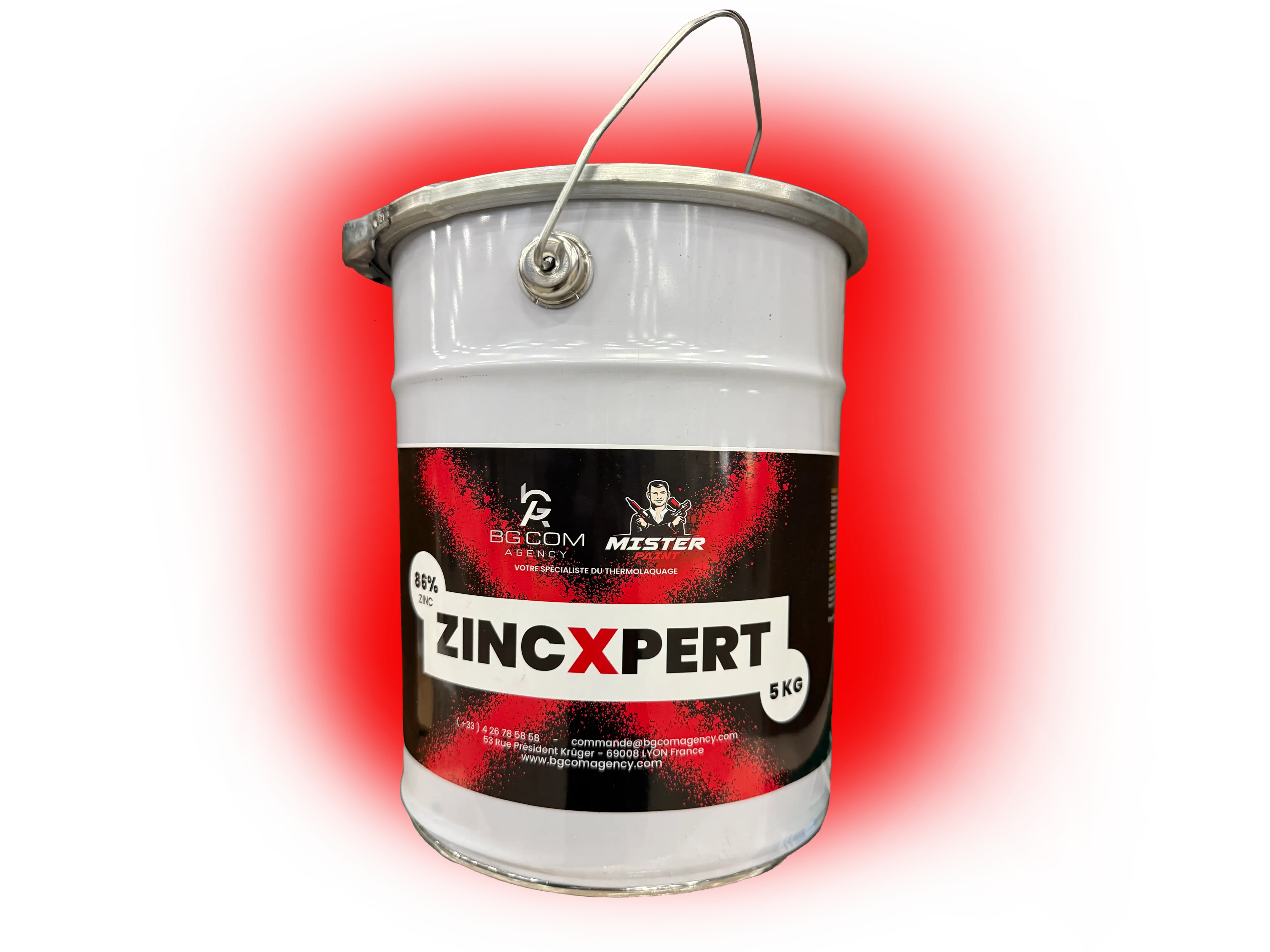 PI // ZincXpert – Gris 97 % Zinc en Bidon de 5 kg PAINT'INNOV