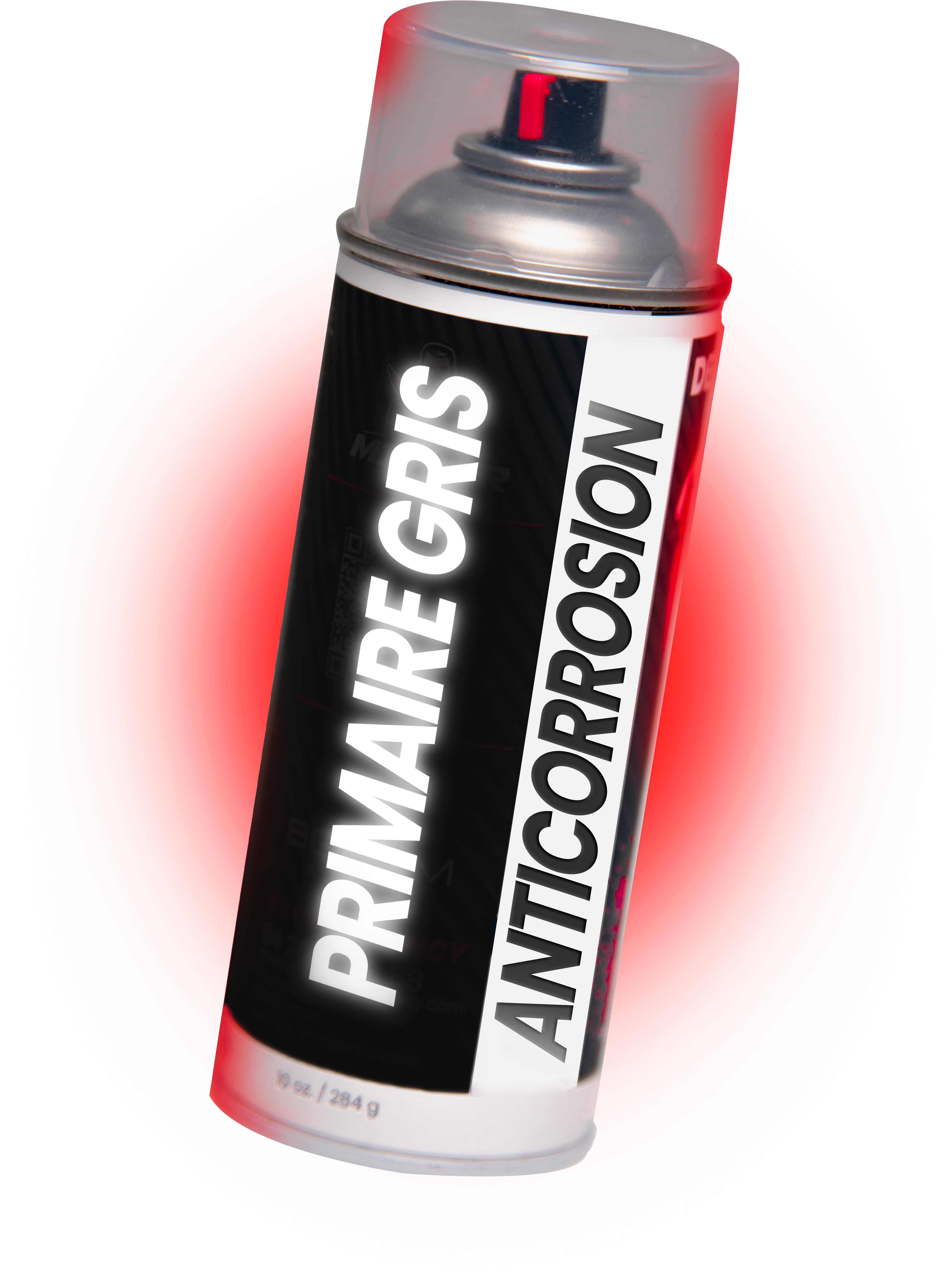 bombe aérosol primaire gris 400ml pour protection anticorrosion des surfaces métalliques