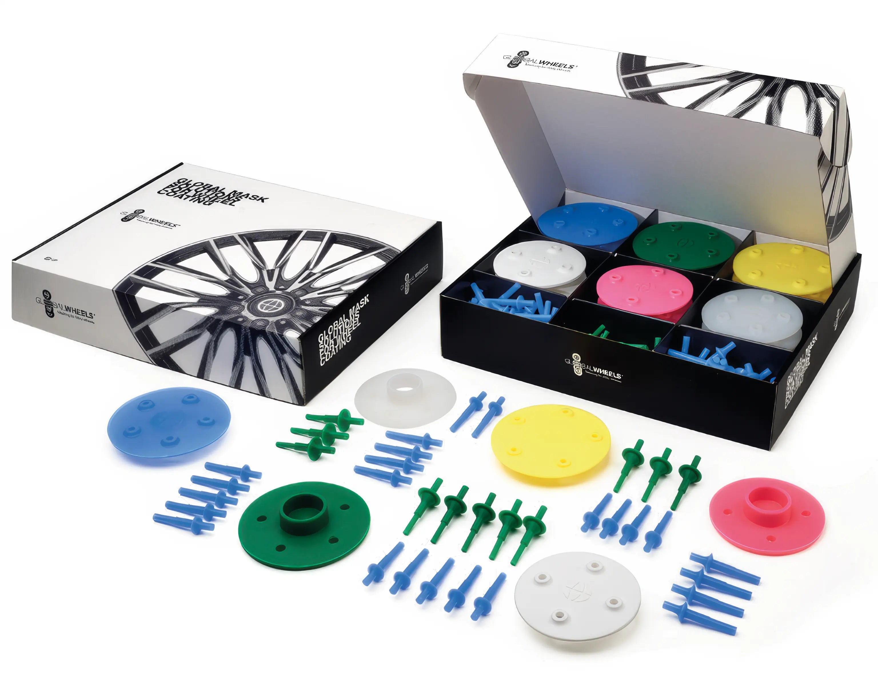 Global Wheels — Kit de masquage pour jantes (vue ensemble)