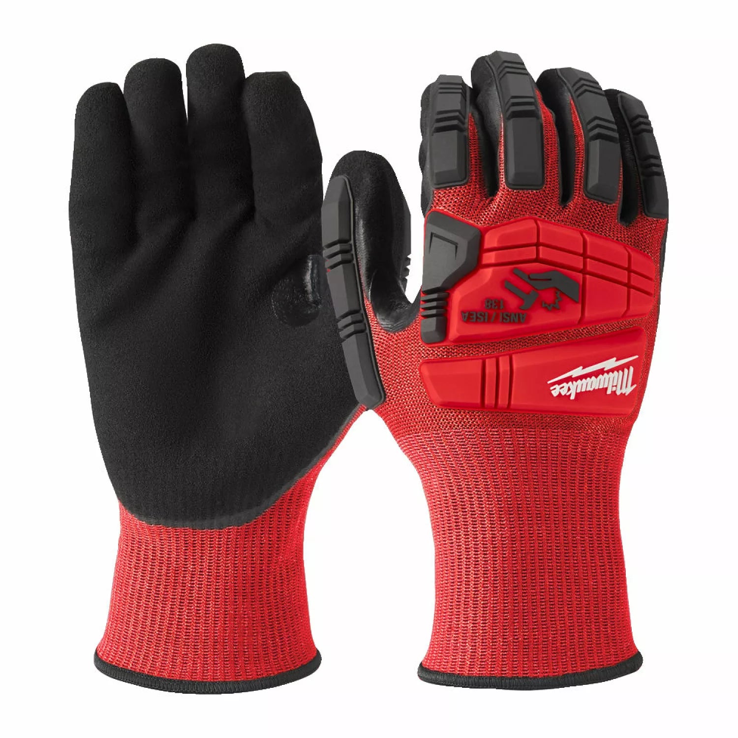 Gants anti-coupure et anti-choc 3/C – Milwaukee® Rouge/Noir