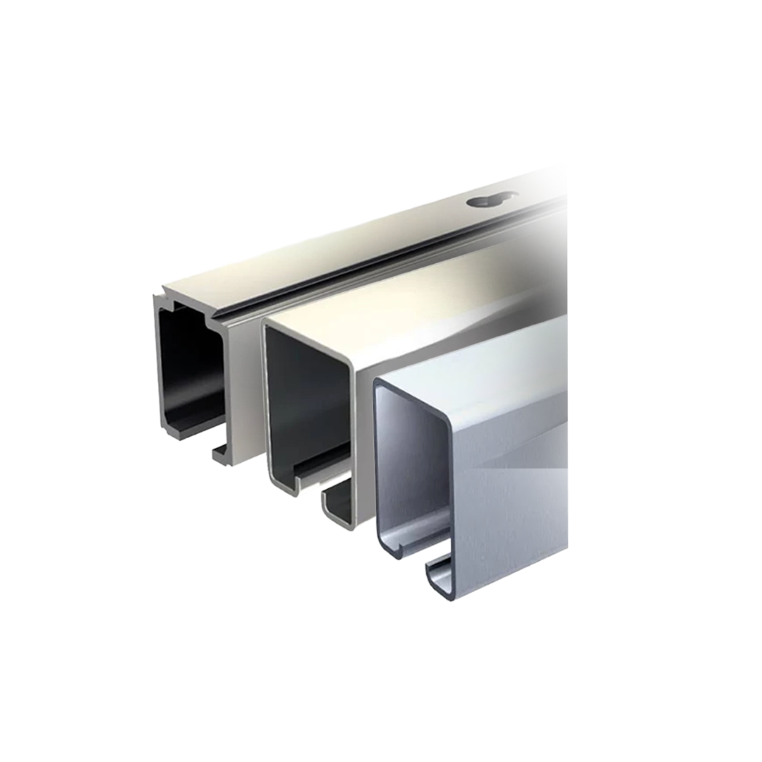 Collection de profilés en aluminium extrudé pour structures et encadrements robustes