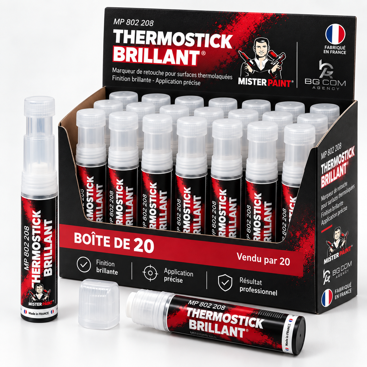 PI // Thermostick – Sticks de Retouche Brillant Neutre Mister Paint