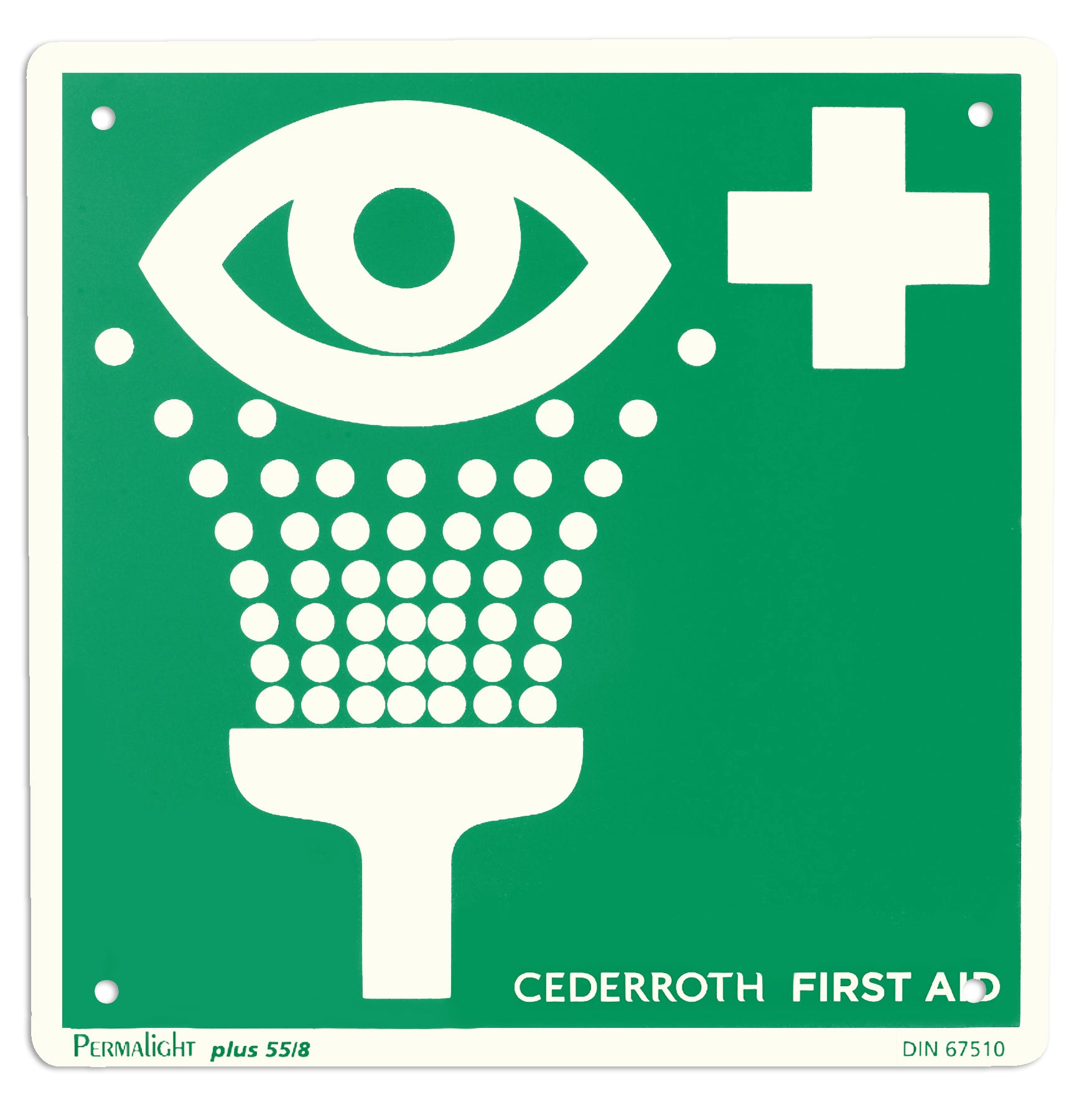 Cederroth - panneau douche oculaire, double face