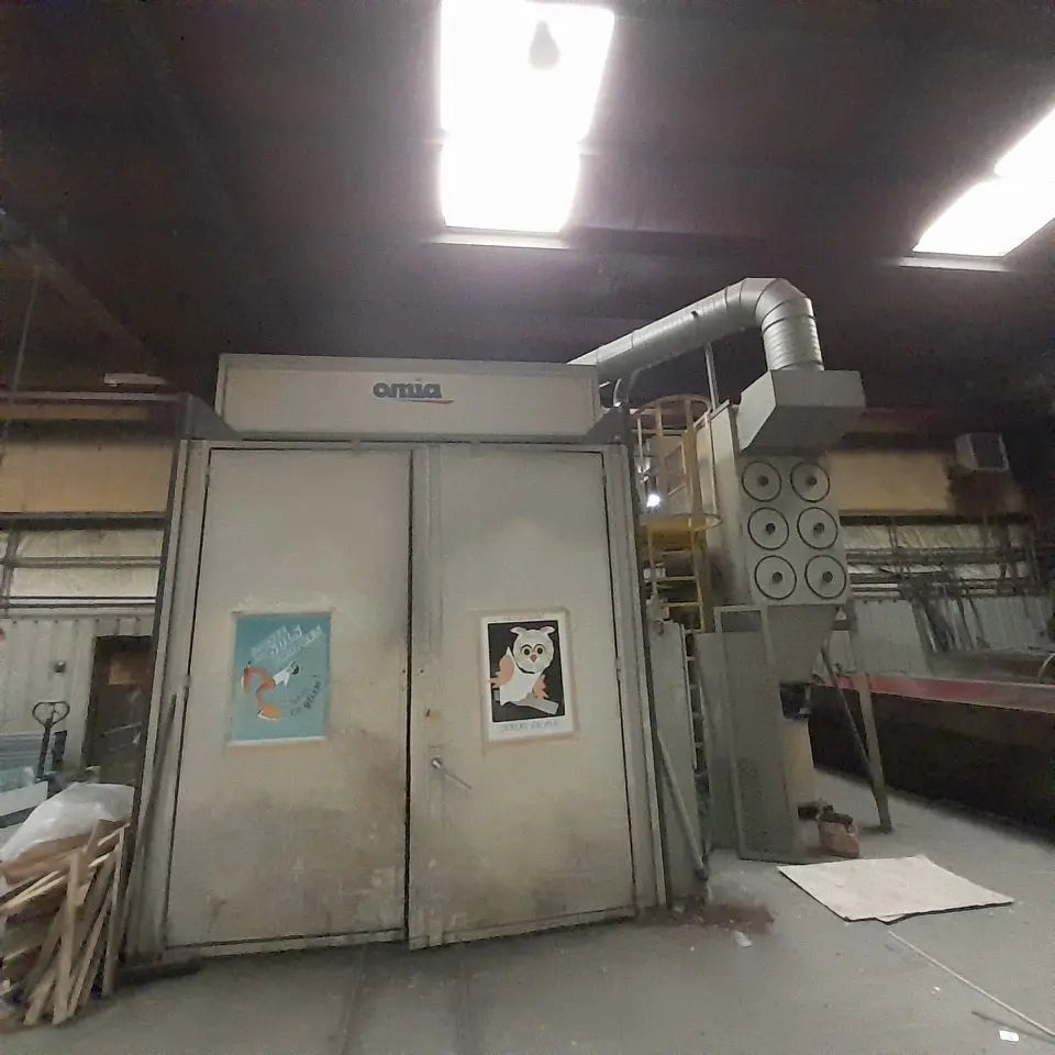 Cabine de grenaillage OMIA - Installation industrielle - Très bon état BGCOMAGENCY