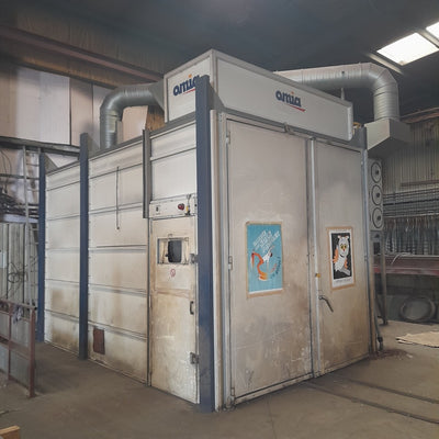 Cabine de grenaillage OMIA - Installation industrielle - Très bon état