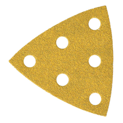 MIRKA – GOLD – Triangles abrasifs 93×93×93 mm 6T FTO P120 – Paquet de 100