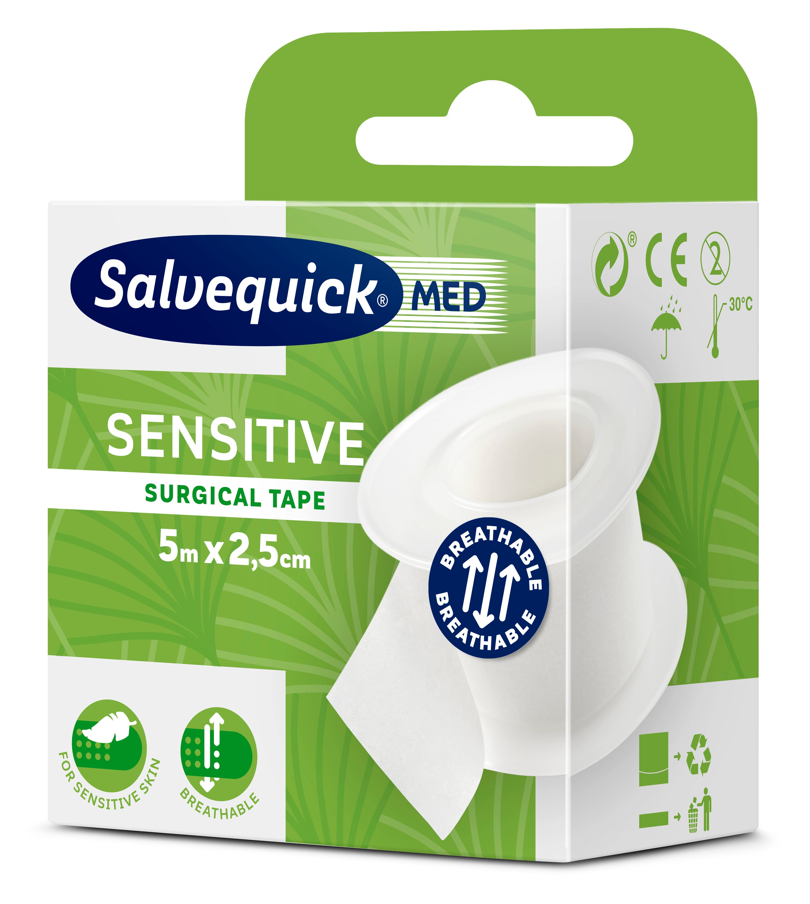 Cederroth - Rouleau pansement sensitive 5m x 2,5cm