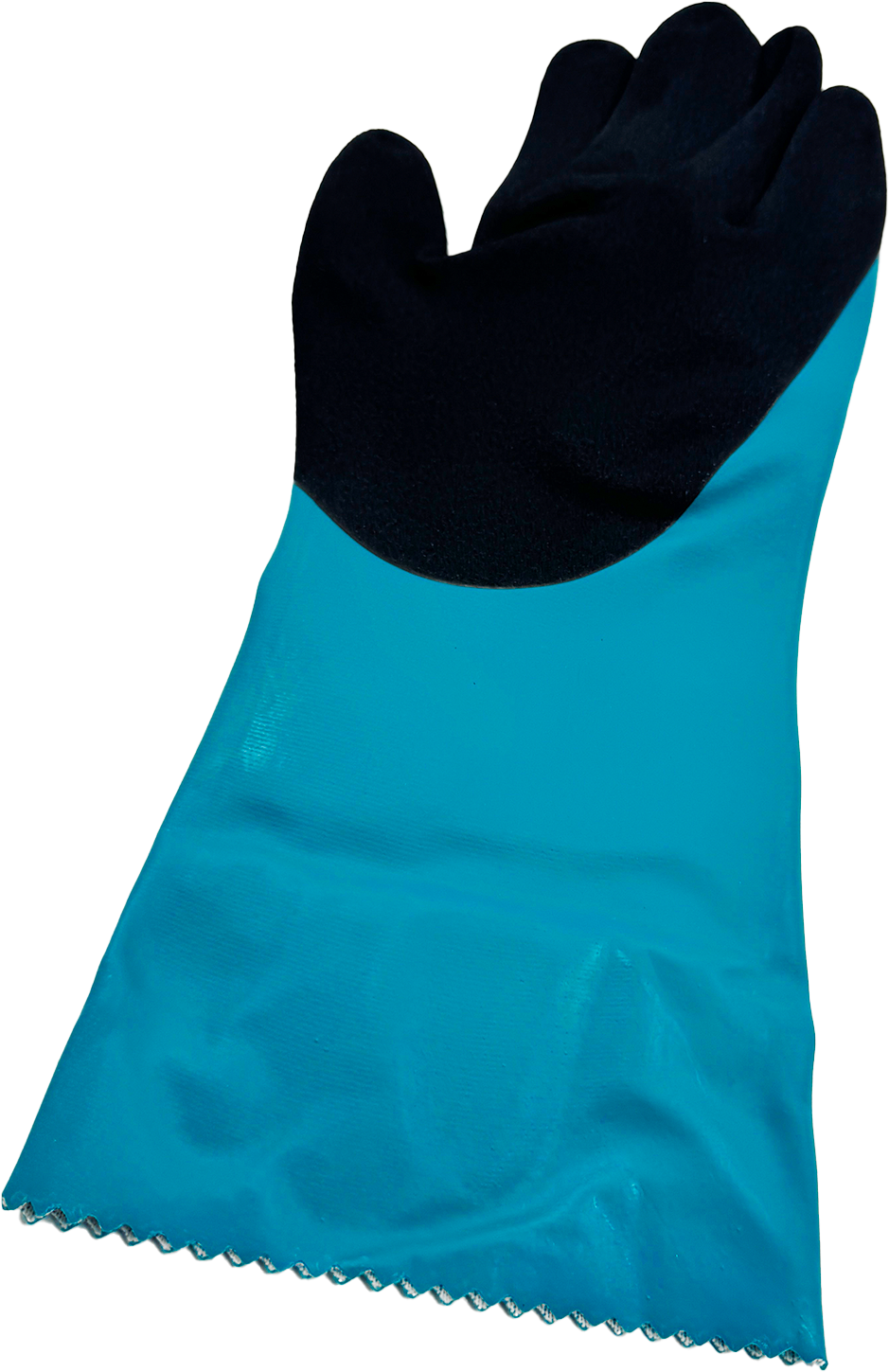 Gants protection chimique - Green Barrier Grip - Bleu 3455 NITRAS