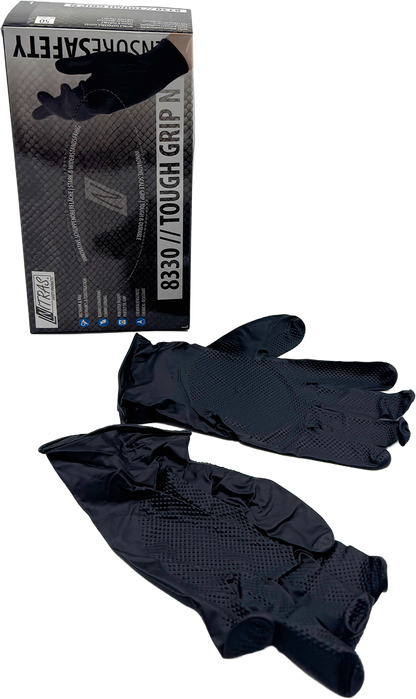 Gants à Usage Unique - Touch Grip - Noir 8330 NITRAS