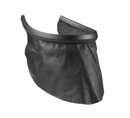 OPTREL – Bavette courte noire - cuir