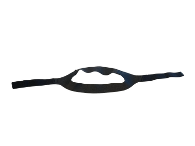OPTREL – Sangle élastique de tête noir - pour demi-masque noir Swiss air (lot de 2)