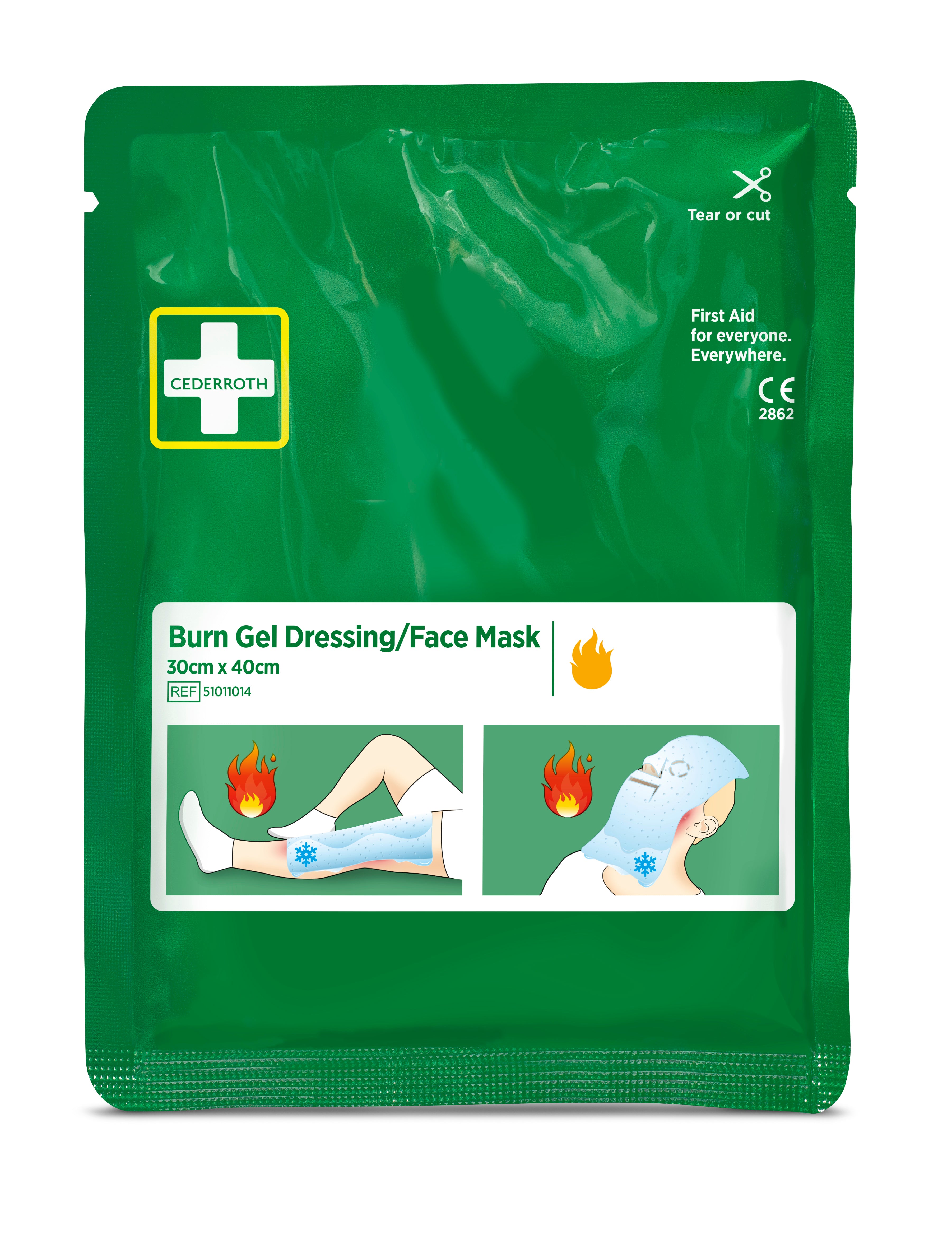 Cederroth - Compresses pour brûlures Cederroth / masque facial 30x40 cm.