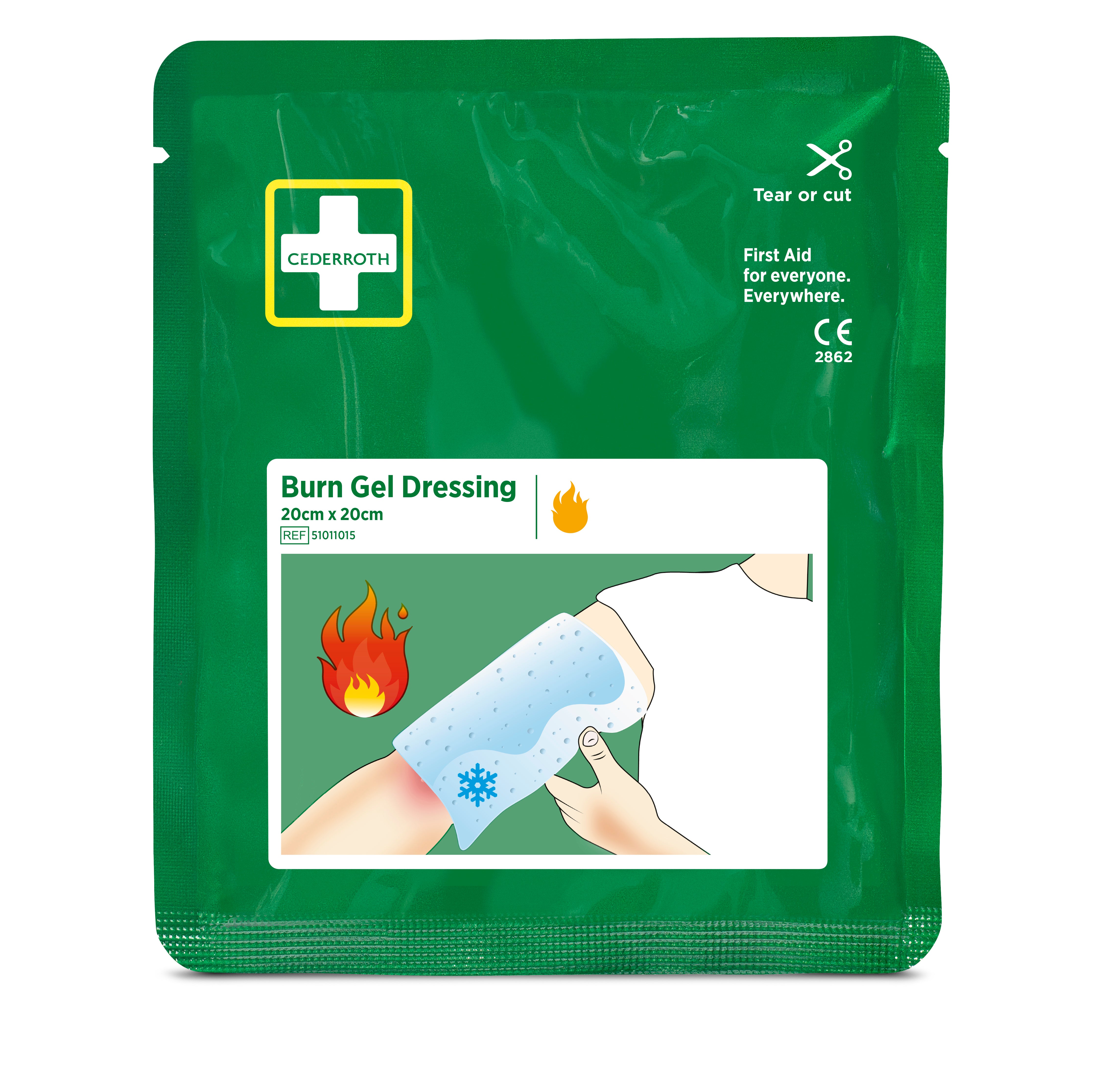 Cederroth - Compresses pour brûlures Cederroth 20x20 cm.