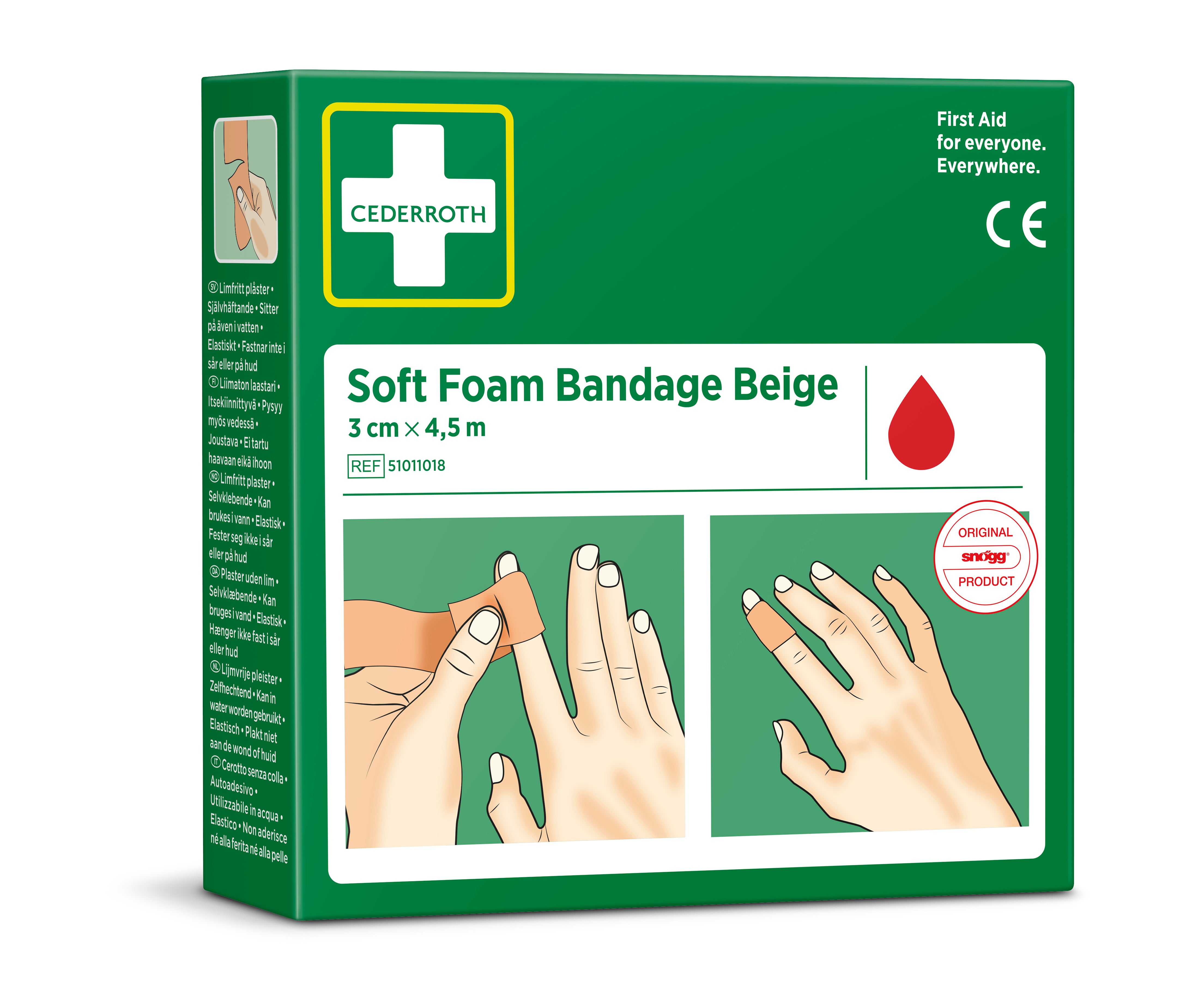 Cederroth - Soft Foam Cederroth BEIGE 3 cm