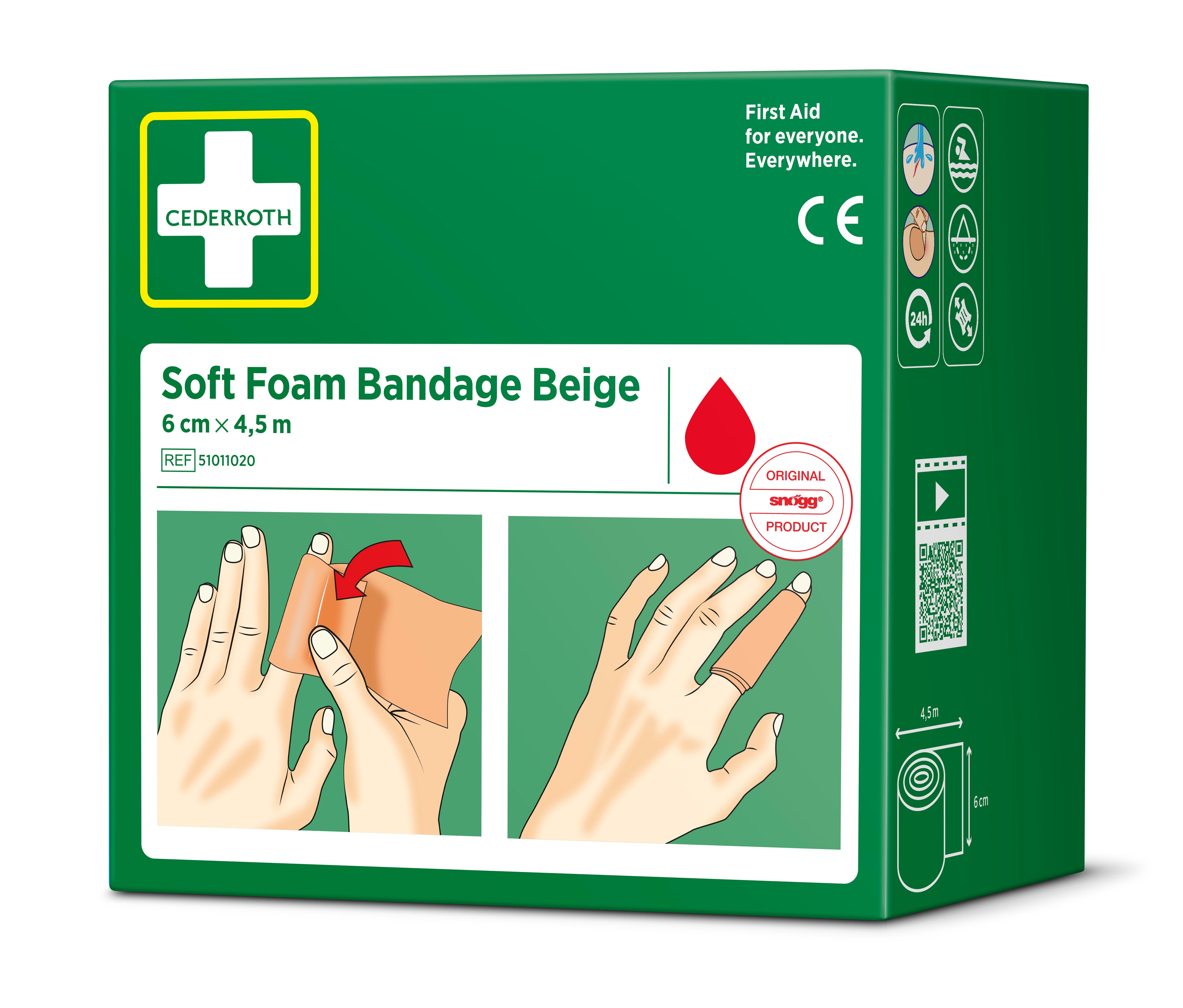 Cederroth - Soft Foam Cederroth BEIGE 6 cm