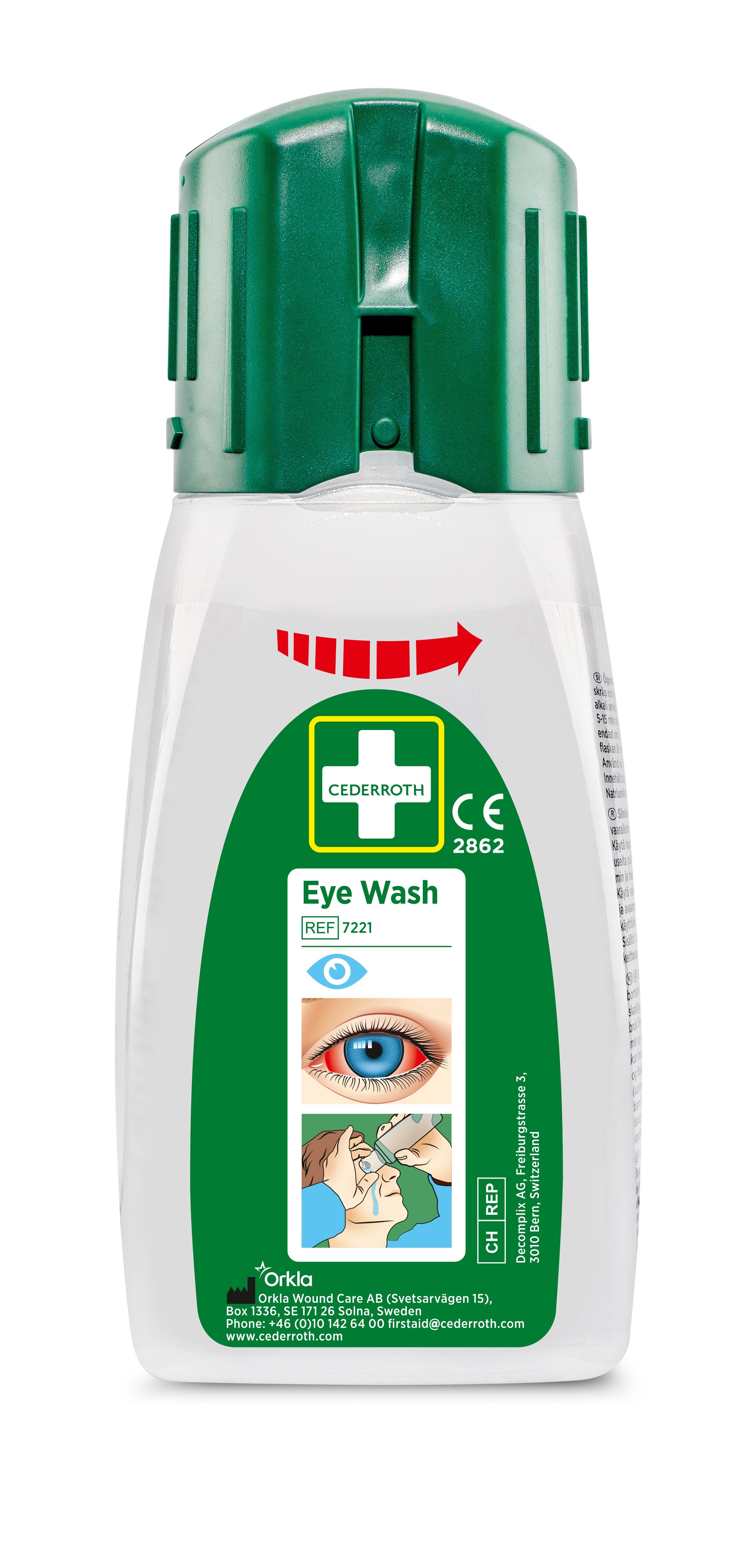 Cederroth - Douche oculaire Cederroth petit modèle 235 ml