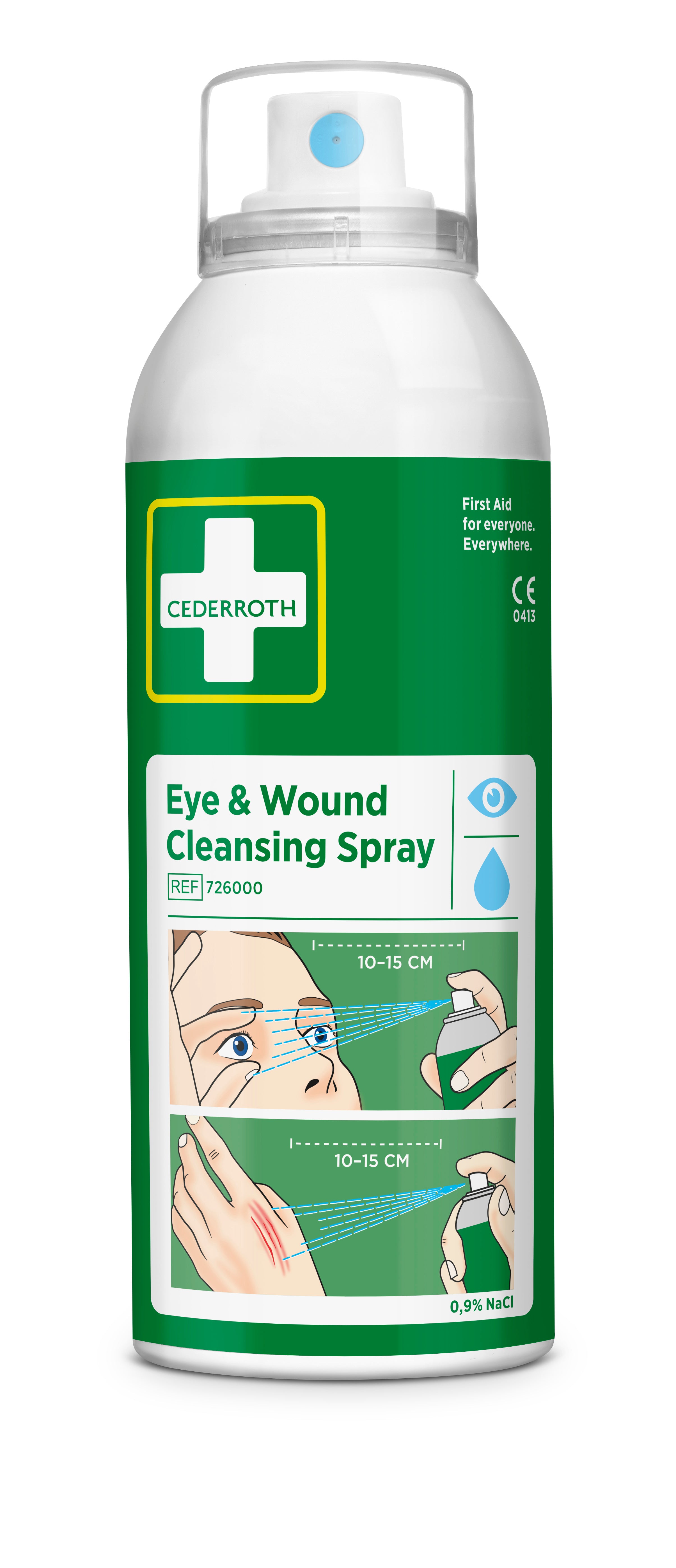 Cederroth - Spray nettoyant pour yeux et plaies, 150 ml