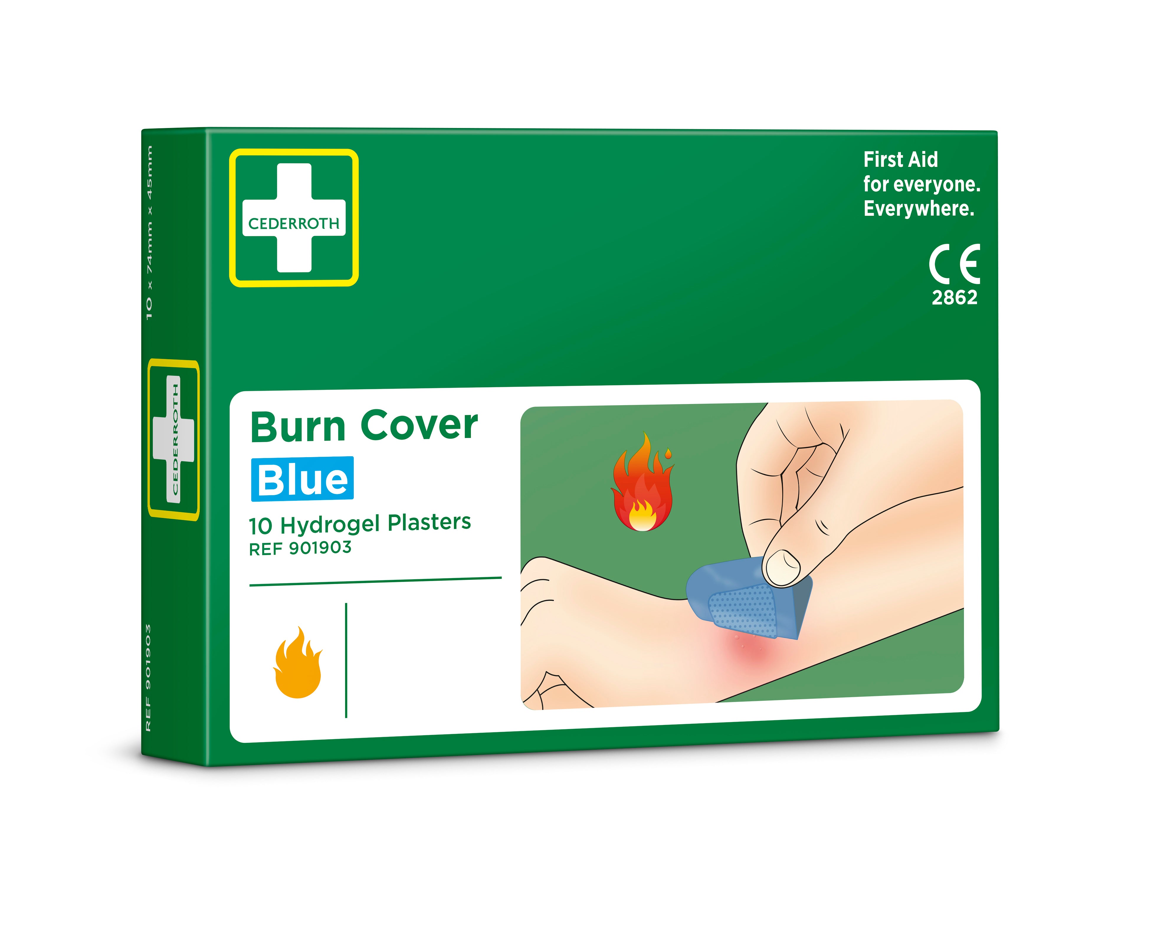 Cederroth - Pansements pour brûlures, 10 pcs.