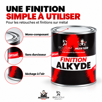 Finition alkyde mono-composant, sans durcisseur et séchage à l’air