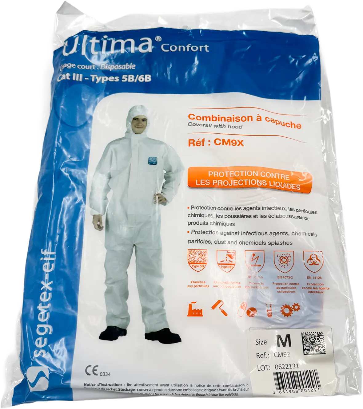 SEGETEX - Combinaison jetable - Polypropylène - Ultima confort BGCOMAGENCY