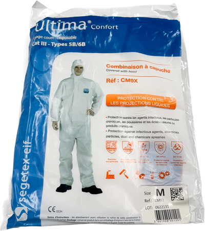 SEGETEX - Combinaison jetable - Polypropylène - Ultima confort