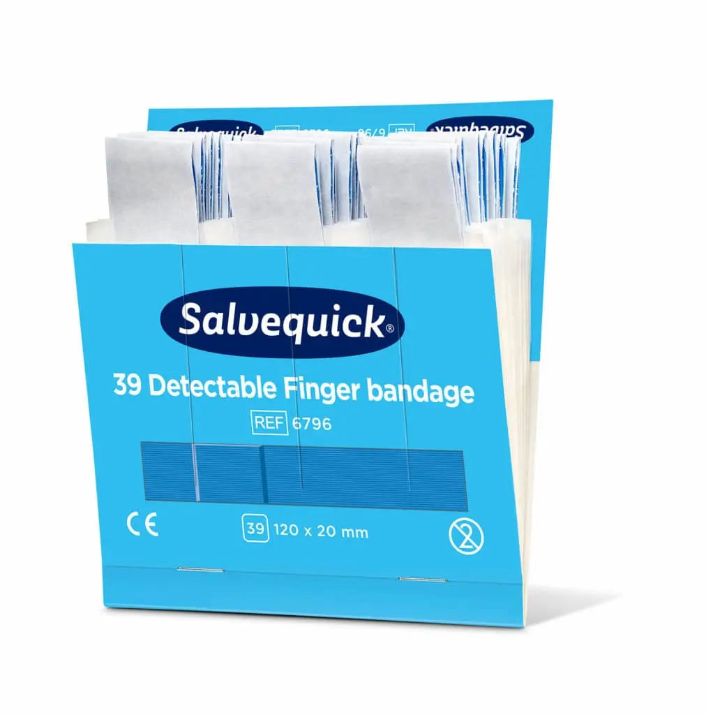 Cederroth - Pansements bleus détéctables extra longs, 120 x 20 mm, 39 pcs/recharge BGCOMAGENCY