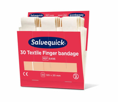 Cederroth - Pansements textiles extra longs, 120 x 20 mm, 30 pcs/recharge