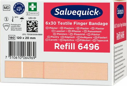 Cederroth - Pansements textiles extra longs, 120 x 20 mm, 30 pcs/recharge BGCOMAGENCY