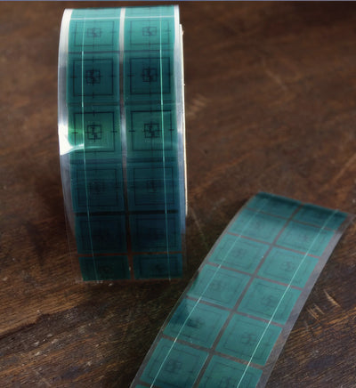 EF pastilles carrées vertes polyester 220°C masquage