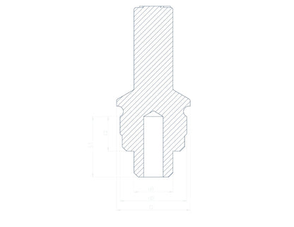Schéma technique - bouchons vis tête cylindrique FFZ