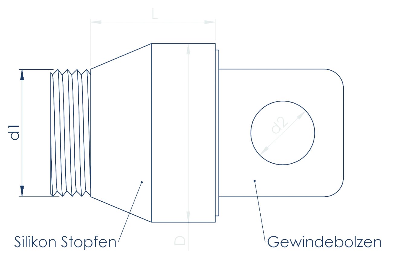 Schéma technique - vis avec joint silicone GB