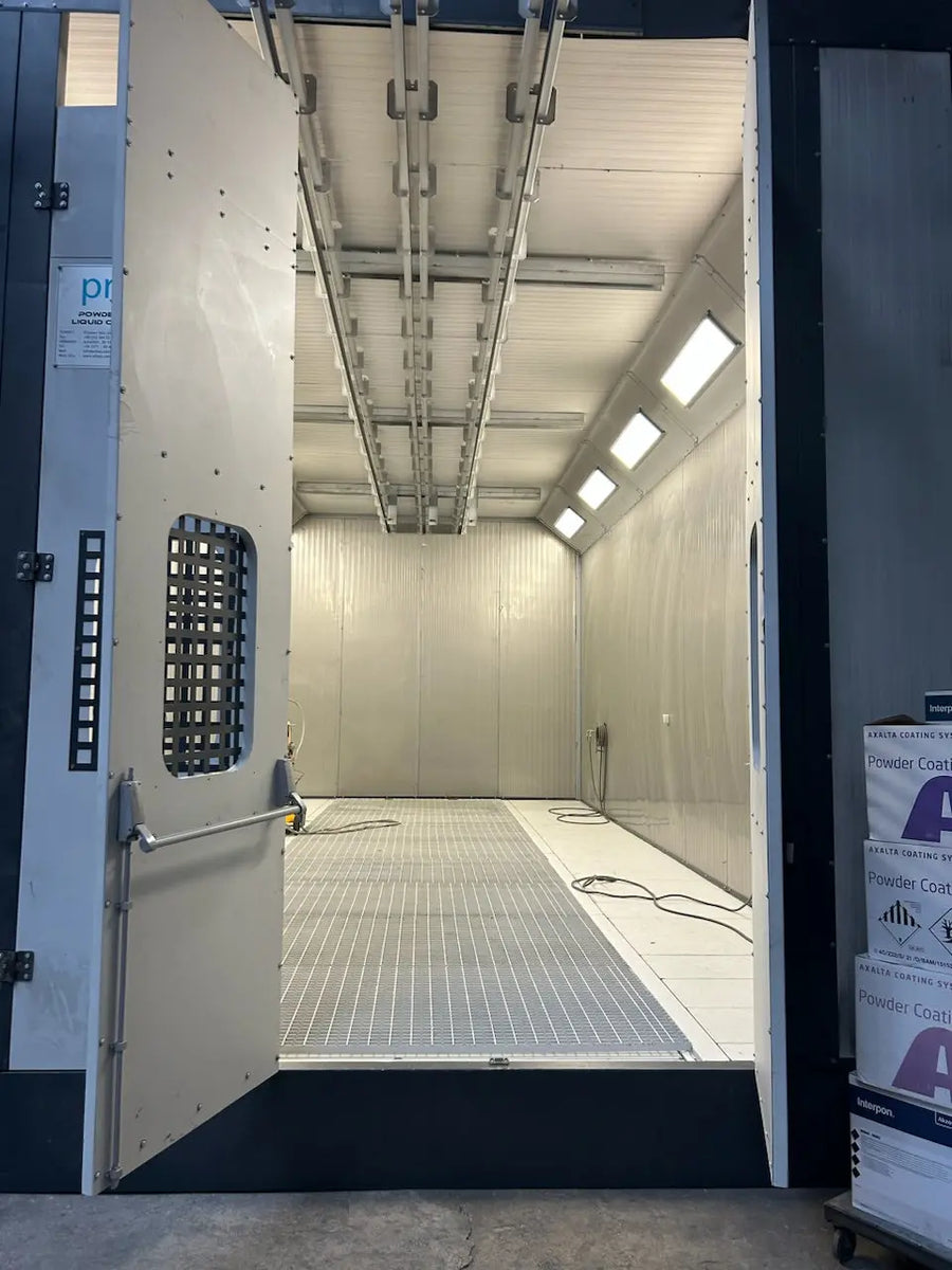 Chaîne de production complète - Sablage et thermolaquage - Occasion BGCOMAGENCY