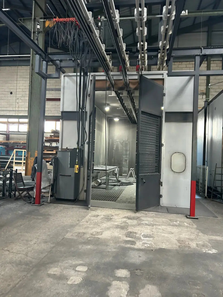 Chaîne de production complète - Sablage et thermolaquage - Occasion BGCOMAGENCY