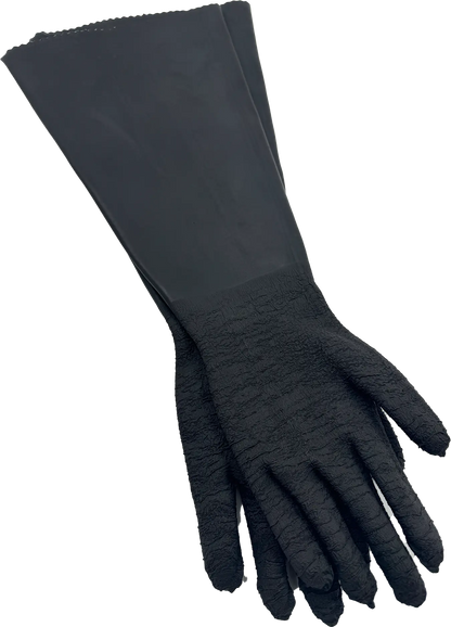 Gants de sablage en Caoutchouc - Longueur 800mm CONTRACOR