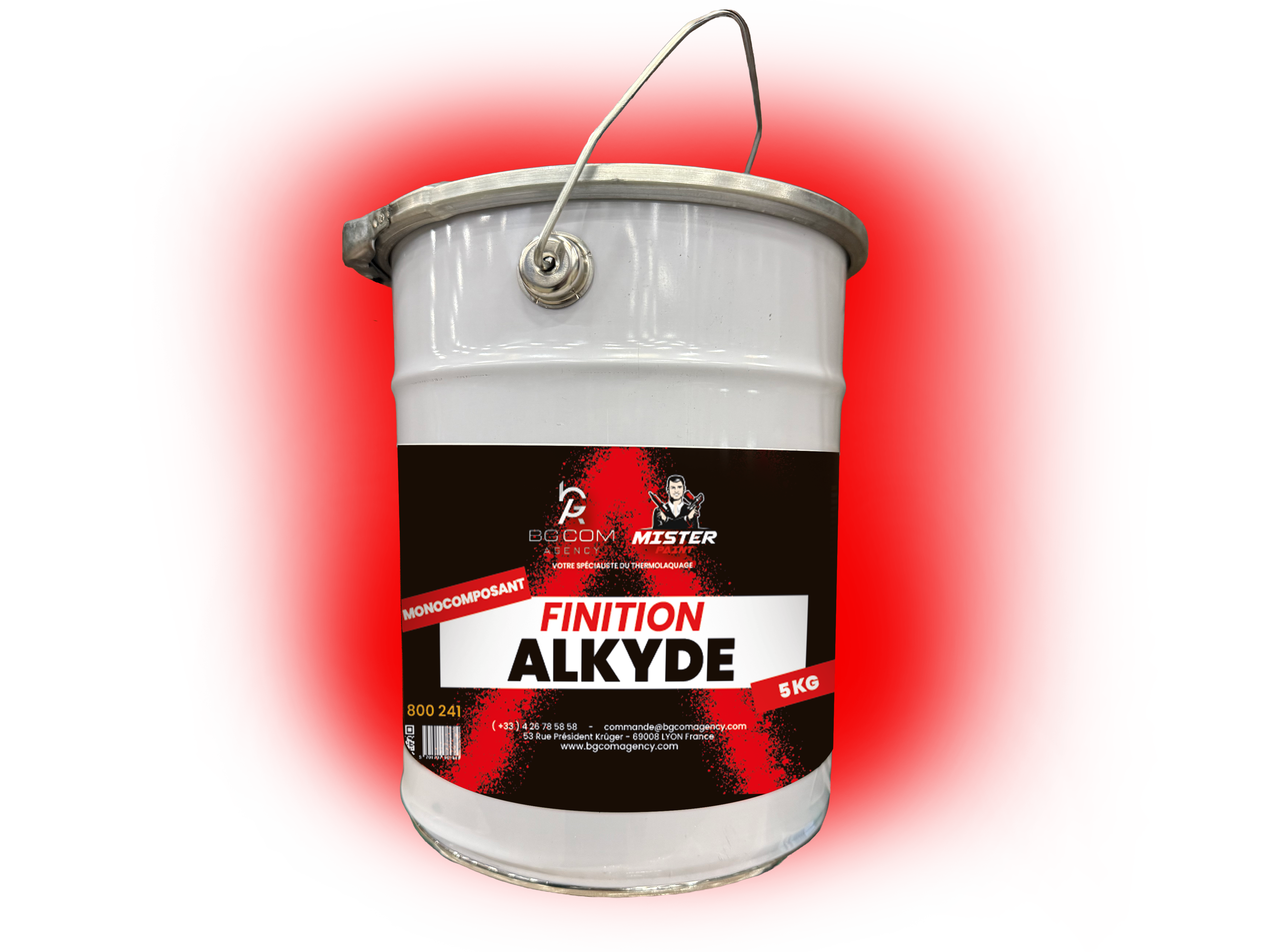 PI // Finition ALKYDE Mono-composant - En bidon de 5 kg.
