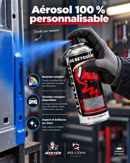 Bombe Aérosol Peinture De Retouche 400 ml | Mister Paint - BG COM AGENCY Mister Paint