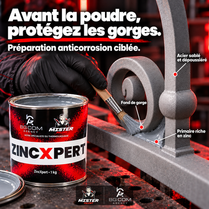 ZincXpert gris 86 % zinc, application