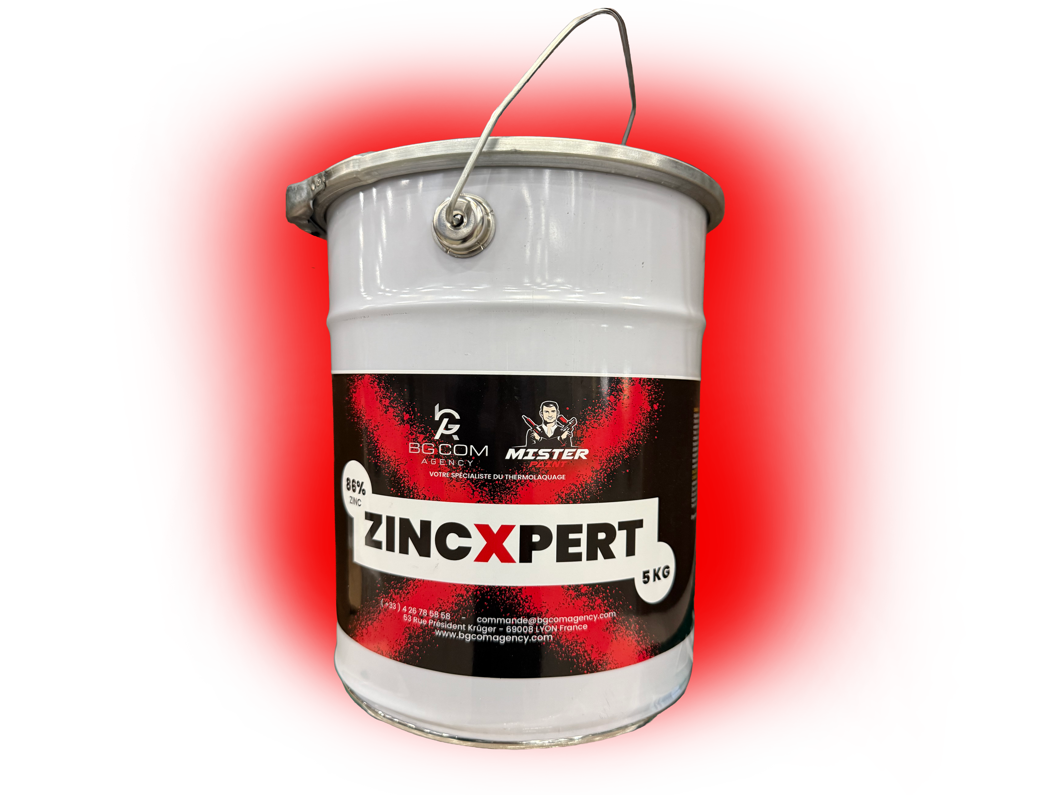 PI // ZincXpert – Gris 97 % Zinc en Bidon de 5 kg