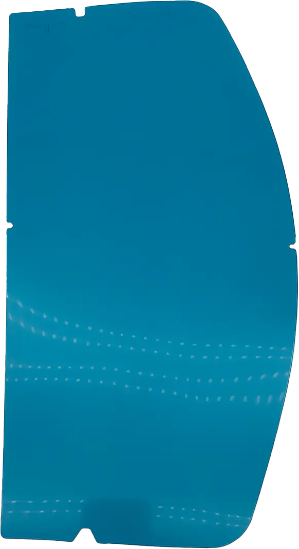 Photo d'un pack de 10 visières intérmédiaire bleu pour casque de sablage nova 3
