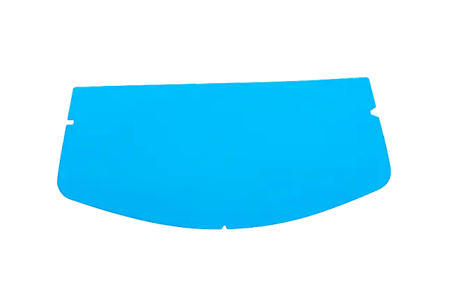 Photo d'un pack de 10 visières intérmédiaire bleu pour casque de sablage nova 3
